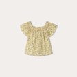 Girls Yellow Floral Cotton Shirt Cheap