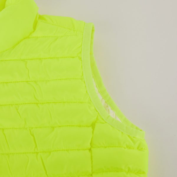 Boys & Girls Fluo Yellow Padded Gilet Supply