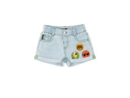 Baby Boys & Girls Light Blue Denim Shorts Discount