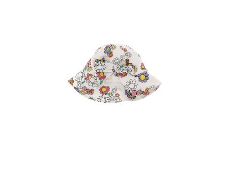 Baby Girls White Flowers Cotton Hat Supply