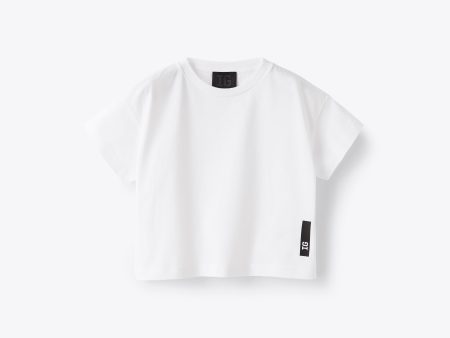 Girls White  IG  Cotton T-Shirt Cheap