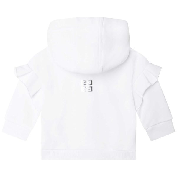 Baby Boys & Girls White Hooded Sweatshirt Supply