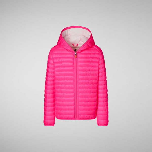 Boys & Girls Fluo Pink Padded Jacket Discount