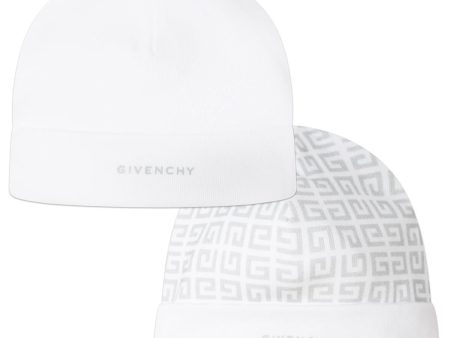 Baby Boy & Girls White Hat (2 Pack) Fashion