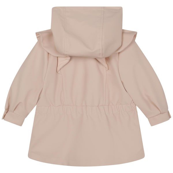 Baby Girls Pink Hooded Jacket Cheap