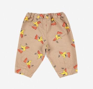 Baby Boys & Girls Beige Printed Trousers Online now