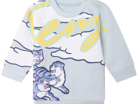 Baby Girls Light Blue Sweatshirt Cheap