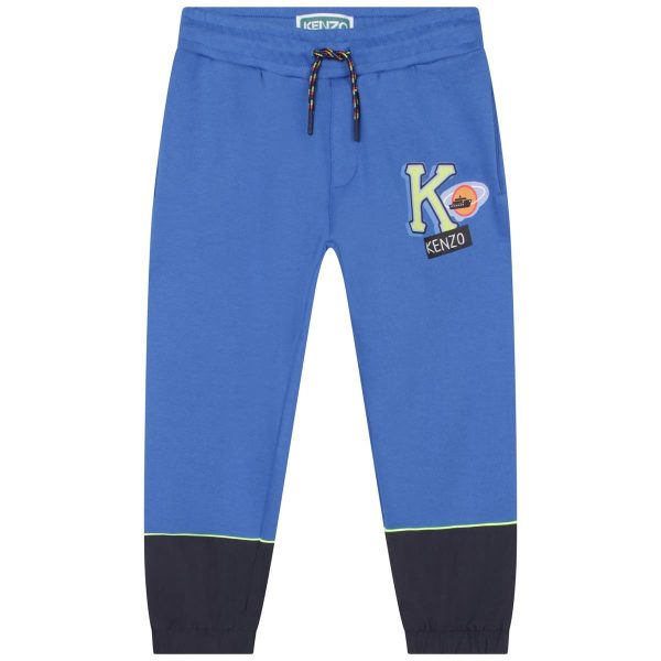 Boys Blue Logo Trousers Supply