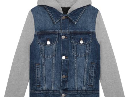 Boys Blue Denim Jacket For Cheap