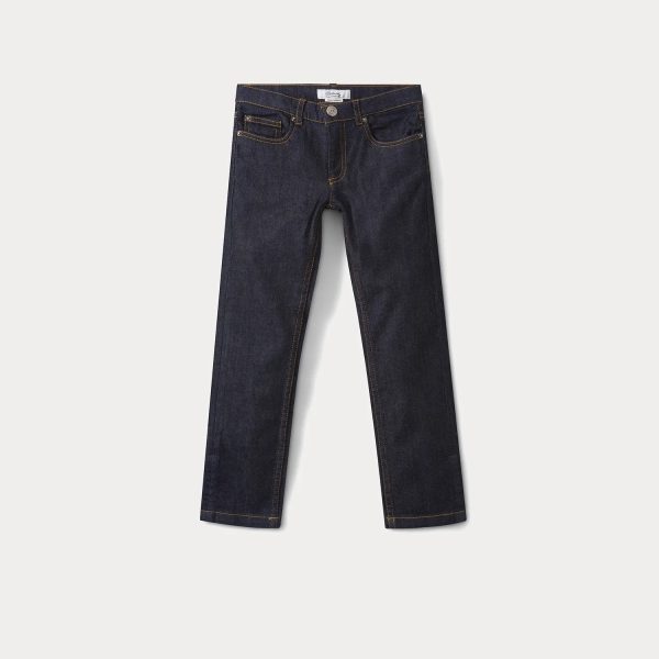 Boys Dark Navy Denim Trousers on Sale