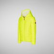 Boys & Girls Fluo Yellow Padded Jacket For Discount