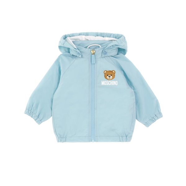 Baby Boys & Girls Blue Zip-Up Jacket For Sale