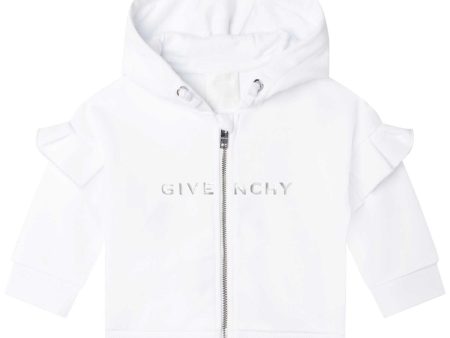 Baby Boys & Girls White Hooded Sweatshirt Supply