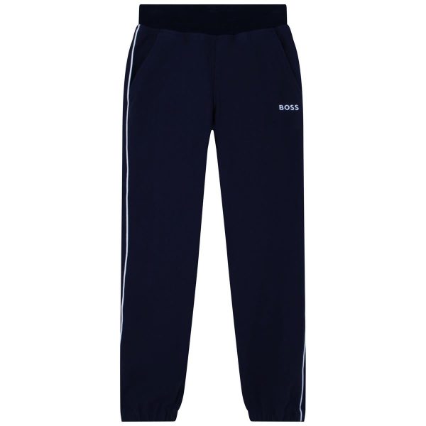 Boys Blue Cotton Trousers Hot on Sale