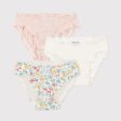 Girls Multicolor Floral Cotton Underwear Set(3 Pack) Fashion