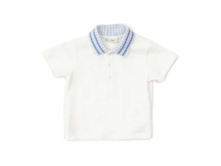 Baby Boys & Girls White Logo Cotton Polo Shirt Cheap