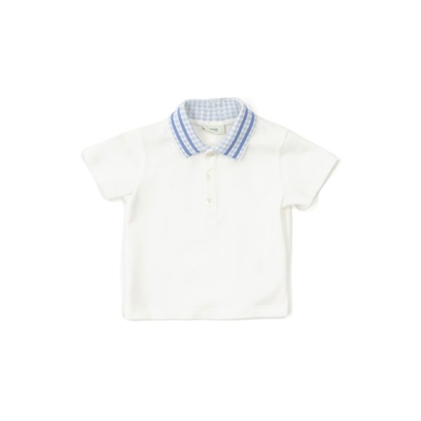 Baby Boys & Girls White Logo Cotton Polo Shirt Cheap