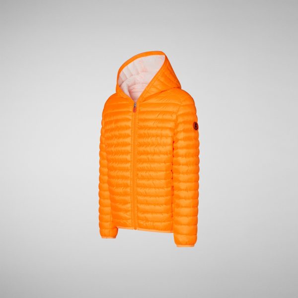 Boys & Girls Fluo Orange Padded Jacket Supply