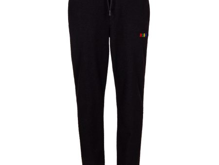 Boys & Girls Black Logo Cotton Trousers Sale