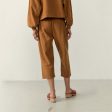 Girls Camel Cotton Trousers on Sale