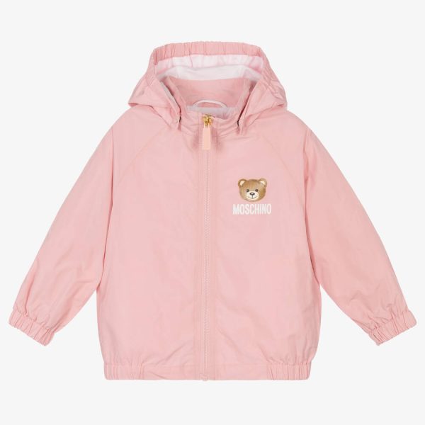 Baby Boys & Girls Pink Zip-Up Jacket Cheap