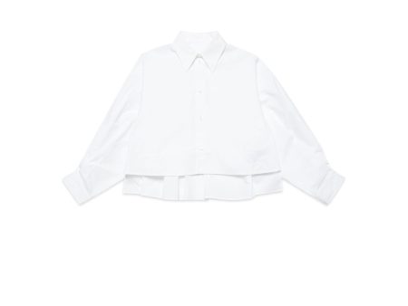 Girls White Cotton Shirt Online Hot Sale