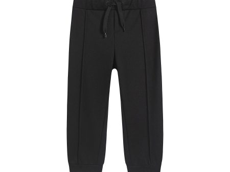 Boys & Girls Black Logo Trousers For Cheap