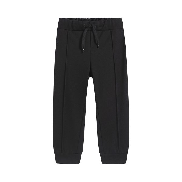 Boys & Girls Black Logo Trousers For Cheap