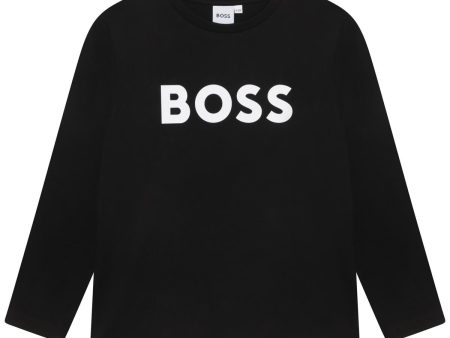 Boys Black Logo T-Shirt Supply