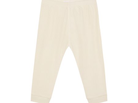 Baby Boys & Girls Ivory Cotton Trousers For Discount