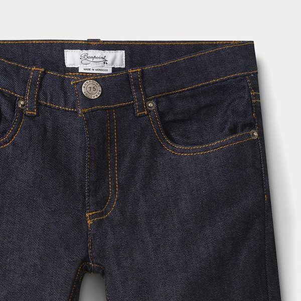 Boys Dark Navy Denim Trousers on Sale