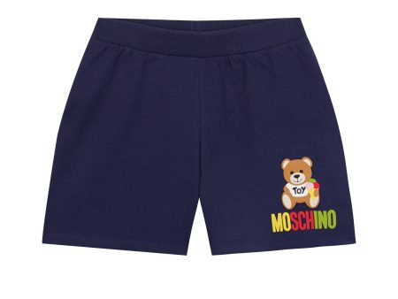 Baby Boys & Girls Navy Logo Cotton Shorts Supply