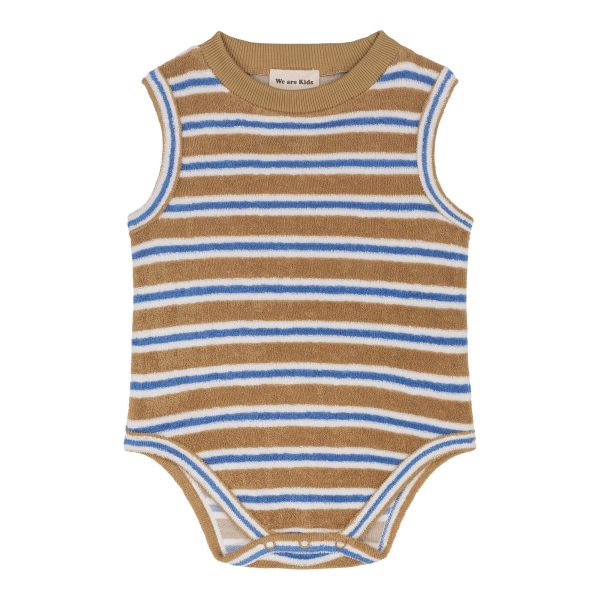 Baby Boys & Girls Brown Stripes Cotton Babysuit Supply