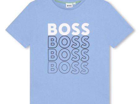 Boys Light Blue Logo T-Shirt Online Sale