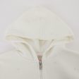 Girls White Zip-Up Top Discount