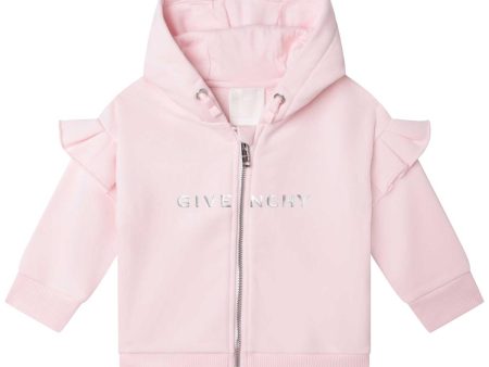 Baby Boys & Girls Pink Hooded Sweatshirt Online now