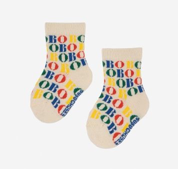 Baby Boys & Girls Beige Logo Socks Hot on Sale