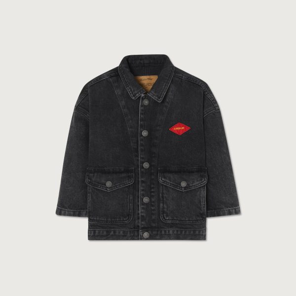 Boys & Girls Black Denim Jacket For Sale