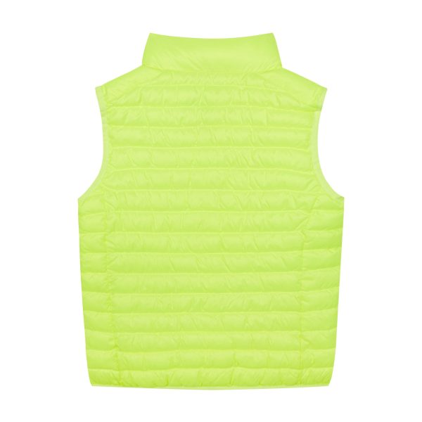 Boys & Girls Fluo Yellow Padded Gilet Supply