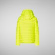 Boys & Girls Fluo Yellow Padded Jacket For Discount