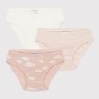 Girls Pink Cotton Underwear Set(3 Pack) Online Sale