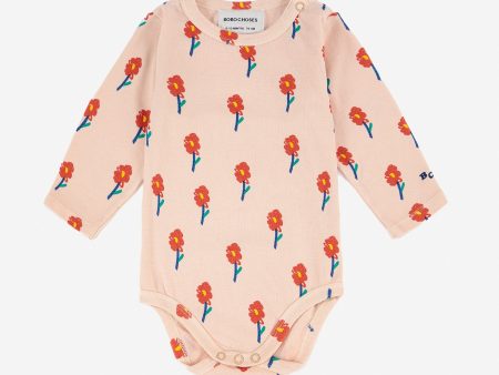 Baby Boys & Girls Pink Flowers Babysuit For Sale