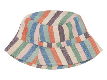 Baby Boys & Girls Multicolor Stripes Sun Hat Online Hot Sale