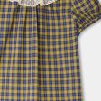 Girls Yellow Check Cotton Top on Sale