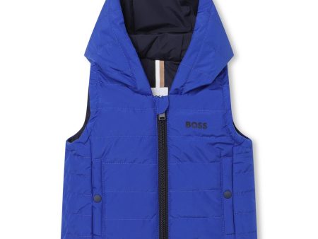 Baby Boys Blue Gilet Cheap