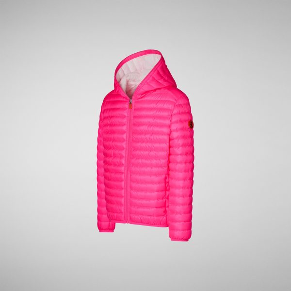 Boys & Girls Fluo Pink Padded Jacket Discount