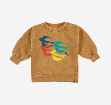 Baby Boys & Girls Dark Yellow Sweatshirt Online Sale