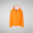 Boys & Girls Fluo Orange Padded Jacket Supply