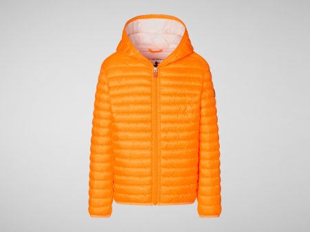 Boys & Girls Fluo Orange Padded Jacket Supply