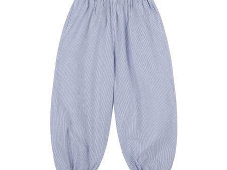 Boys & Girls Blue Stripes Cotton Trousers Online Sale